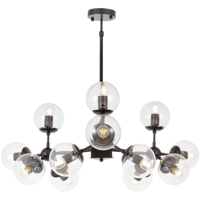 Люстра на штанге Lumina Deco Zodiak LDP 160-12 BK+PR Люстра на штанге Lumina Deco Zodiak LDP 160-12 BK+PR