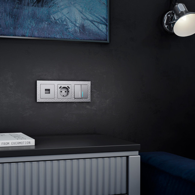 Рамка Werkel Hammer серебряный 4690389163432