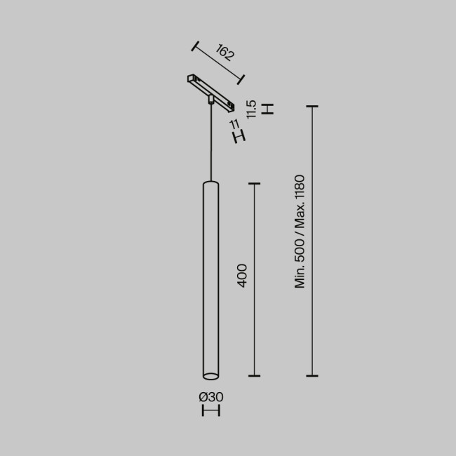 Трековый магнитный светильник Maytoni Technical Focus Led Exility X TR245-7W3K-B Трековый магнитный светильник Maytoni Technical Focus Led Exility X TR245-7W3K-B