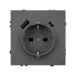 Механизм розетки с USB зарядкой Arlight SCT-NOBE-MUAC-SFPL-GR (230V, 16A) 054287 Механизм розетки с USB зарядкой Arlight SCT-NOBE-MUAC-SFPL-GR (230V, 16A) 054287