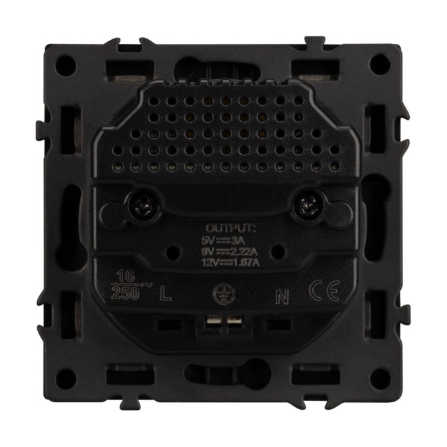 Механизм розетки с USB зарядкой Arlight SCT-NOBE-MUAC-SFPL-GR (230V, 16A) 054287 Механизм розетки с USB зарядкой Arlight SCT-NOBE-MUAC-SFPL-GR (230V, 16A) 054287