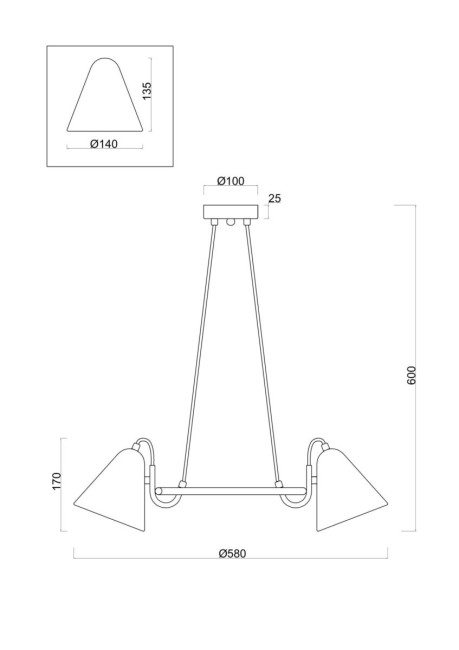 Подвесной светильник Freya Falke Market FR8001PL-03WG