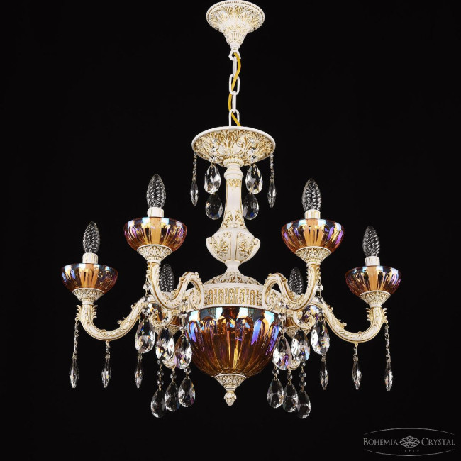 Подвесная люстра Bohemia Ivele Crystal AL79101P/6/175 A WMG P Shampan/M-1H Подвесная люстра Bohemia Ivele Crystal AL79101P/6/175 A WMG P Shampan/M-1H
