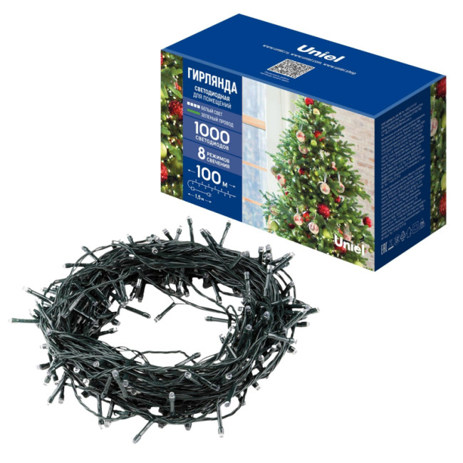 Гирлянда Uniel ULD-S10000-1000/DGA WHITE IP20 Гирлянда Uniel ULD-S10000-1000/DGA WHITE IP20