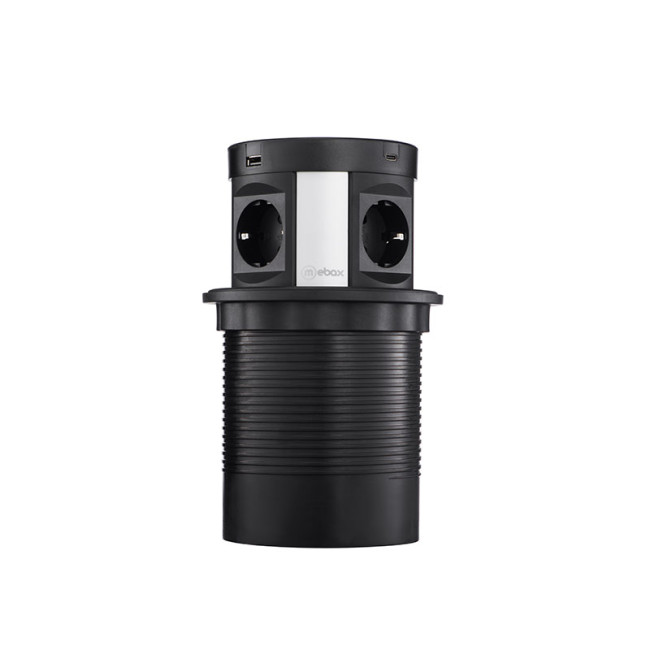 Блок розеток 107J (4 секции, 2 USB А + 2 USB С) Mebax 00-00001464 Блок розеток 107J (4 секции, 2 USB А + 2 USB С) Mebax 00-00001464