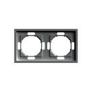 Рамка 2-местная Stekker Эмили PFR00-5002-09 антрацит soft touch 49937
