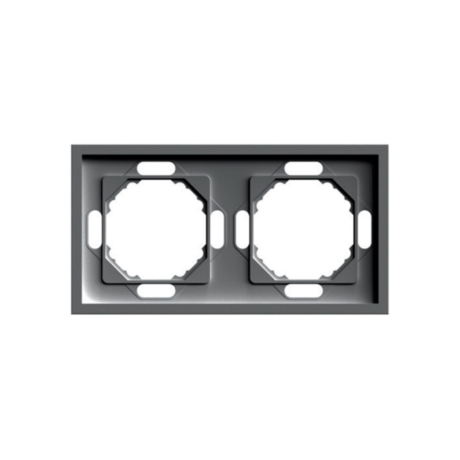 Рамка 2-местная Stekker Эмили PFR00-5002-09 антрацит soft touch 49937 Рамка 2-местная Stekker Эмили PFR00-5002-09 антрацит soft touch 49937