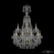 Подвесная люстра Bohemia Ivele Crystal 1409/10+5/195/XL-83/2d G