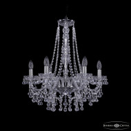 Подвесная люстра Bohemia Ivele Crystal 1409/6/195/h-63 Ni Подвесная люстра Bohemia Ivele Crystal 1409/6/195/h-63 Ni