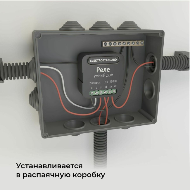 Умное двухканальное реле Elektrostandard 4690389185083 a059326 Умное двухканальное реле Elektrostandard 4690389185083 a059326