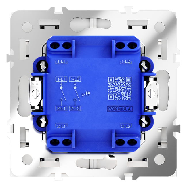 Выключатель двухклавишный с подсветкой Voltum S70 VLS020202 (белый матовый) Выключатель двухклавишный с подсветкой Voltum S70 VLS020202 (белый матовый)
