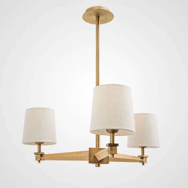 Люстра на штанге ImperiumLoft Stavra Jorgenson White/Light Wood 203578-26 Люстра на штанге ImperiumLoft Stavra Jorgenson White/Light Wood 203578-26