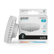 Лампа светодиодная Gauss GX53 14W 4100K матовая 83824 Лампа светодиодная Gauss GX53 14W 4100K матовая 83824