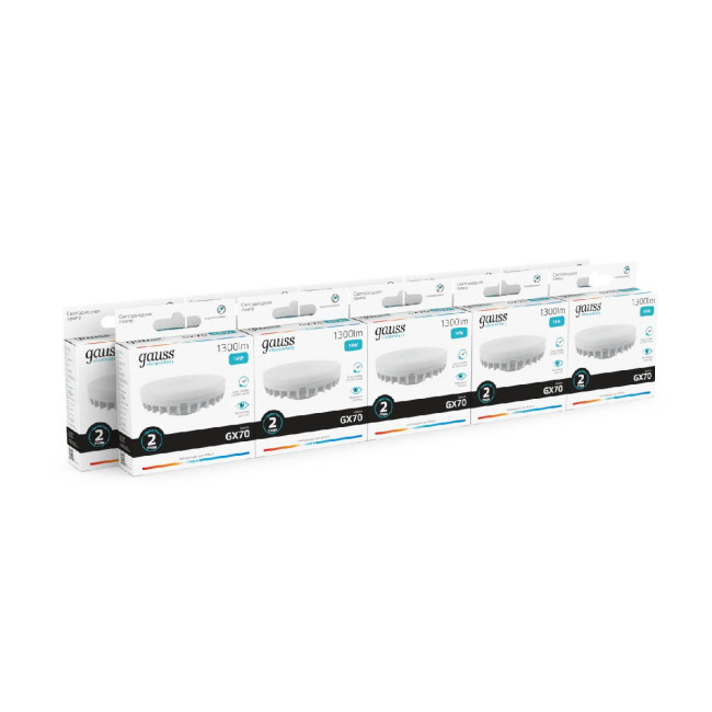 Лампа светодиодная Gauss GX53 14W 4100K матовая 83824 Лампа светодиодная Gauss GX53 14W 4100K матовая 83824