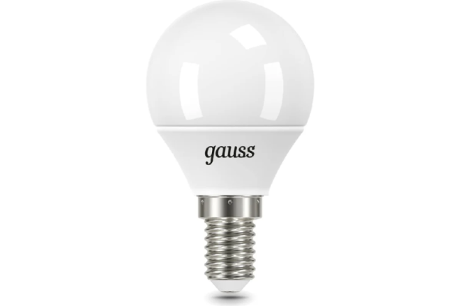 Лампа светодиодная Gauss E14 6,5W 6500K матовая 105101307 Лампа светодиодная Gauss E14 6,5W 6500K матовая 105101307