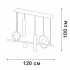 Подвесная люстра Vitaluce V3095-1/5S Подвесная люстра Vitaluce V3095-1/5S