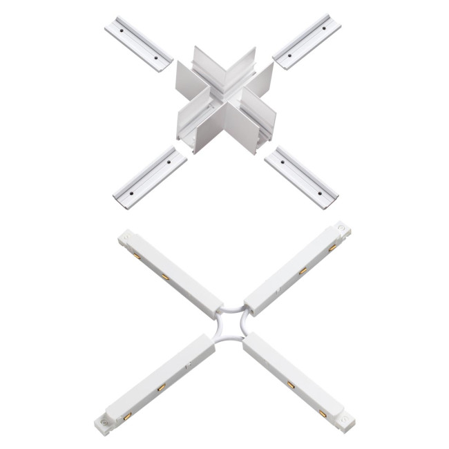 Соединитель с токопроводом для шинопровода Х-образный Novotech Flum 135127