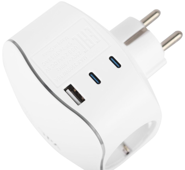 Разветвитель электрический ЭРА SP-3e-3USBAC-W на 3 розетки + 3 USB A+C с заземлением со шторками 16А белый Б0069081 Разветвитель электрический ЭРА SP-3e-3USBAC-W на 3 розетки + 3 USB A+C с заземлением со шторками 16А белый Б0069081