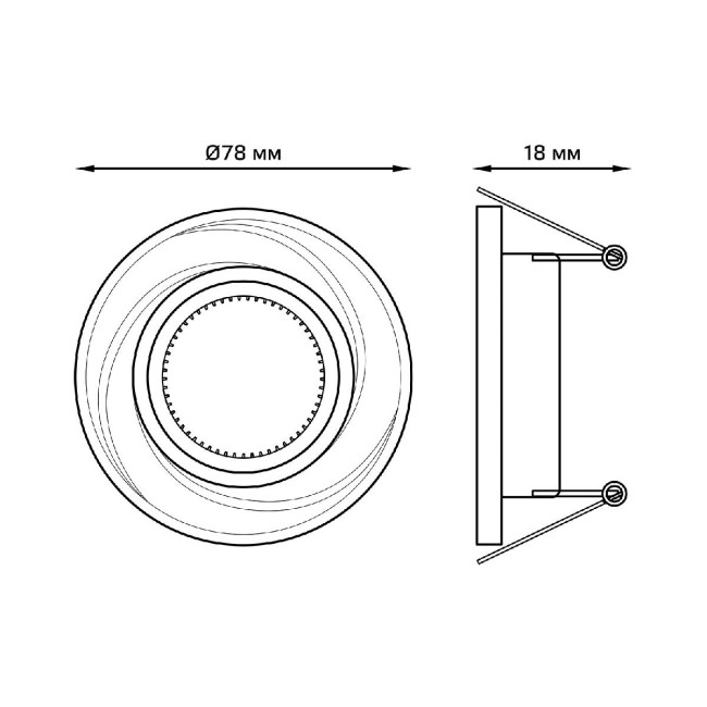 Встраиваемый светильник Gauss Aluminium AL015 Встраиваемый светильник Gauss Aluminium AL015