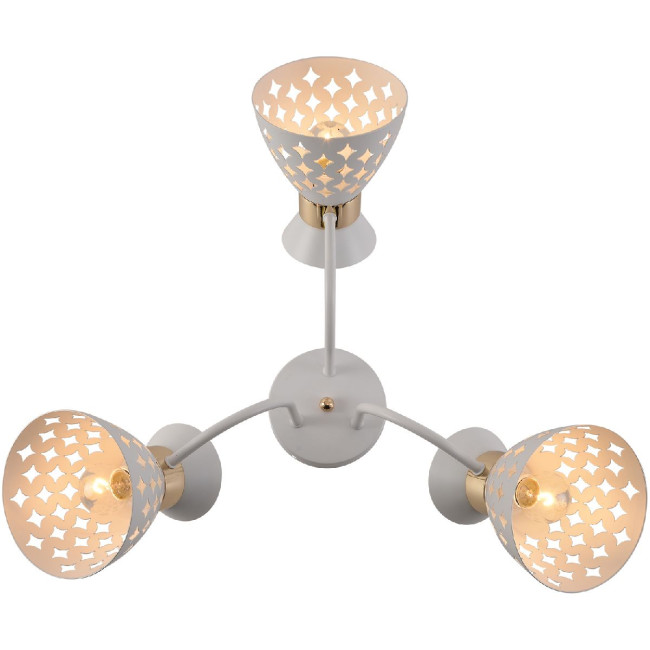 Потолочная люстра Reluce 01579-3.3-03 WH+FGD Потолочная люстра Reluce 01579-3.3-03 WH+FGD