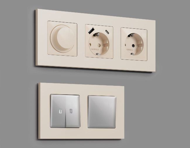 Рамка трехместная Ambrella Volt Qubi AF250333 Рамка трехместная Ambrella Volt Qubi AF250333