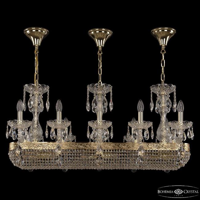 Подвесная люстра Bohemia Ivele Crystal 1452/10/195/1000 G Подвесная люстра Bohemia Ivele Crystal 1452/10/195/1000 G