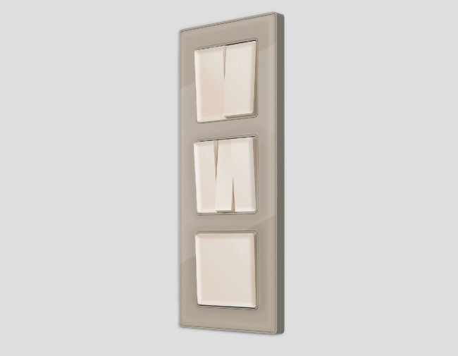 Лицевая панель для выключателя одноклавишного Ambrella Volt Alfa AP3210 Лицевая панель для выключателя одноклавишного Ambrella Volt Alfa AP3210