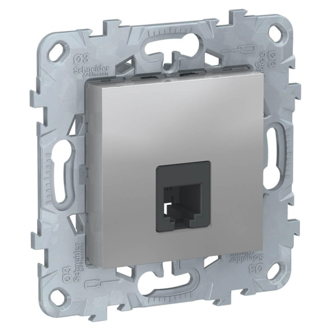 Розетка телефонная RJ11 одиночная 4 контакта Schneider Electric Unica New NU549230 Розетка телефонная RJ11 одиночная 4 контакта Schneider Electric Unica New NU549230