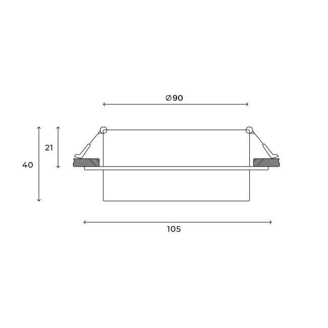 Встраиваемый светильник Hesby Lighting Nimbus HSBL_0128 Встраиваемый светильник Hesby Lighting Nimbus HSBL_0128