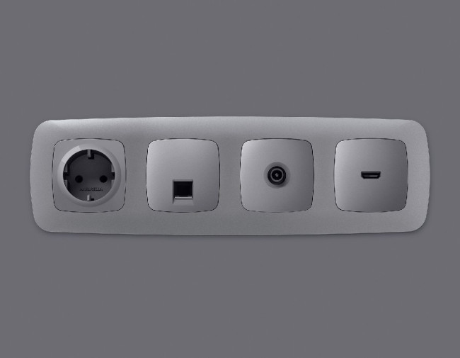 Лицевая панель для HDMI розетки Ambrella Volt Omega OP5140 Лицевая панель для HDMI розетки Ambrella Volt Omega OP5140