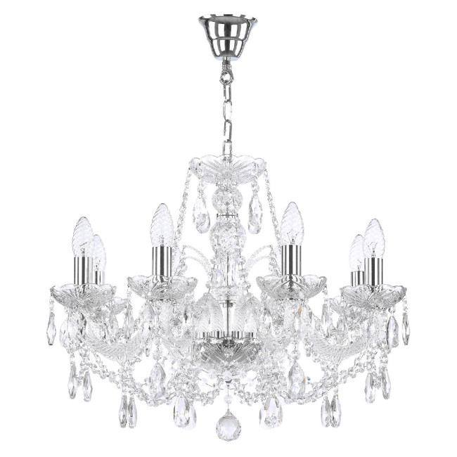 Подвесная люстра Bohemia Ivele Crystal 105/8/195 Ni Подвесная люстра Bohemia Ivele Crystal 105/8/195 Ni