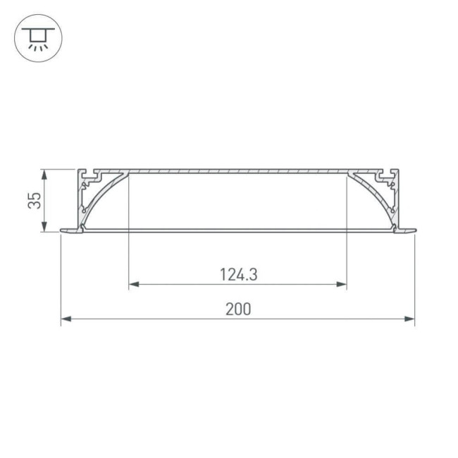 Профиль Arlight ARH-POWER 027916 Профиль Arlight ARH-POWER 027916