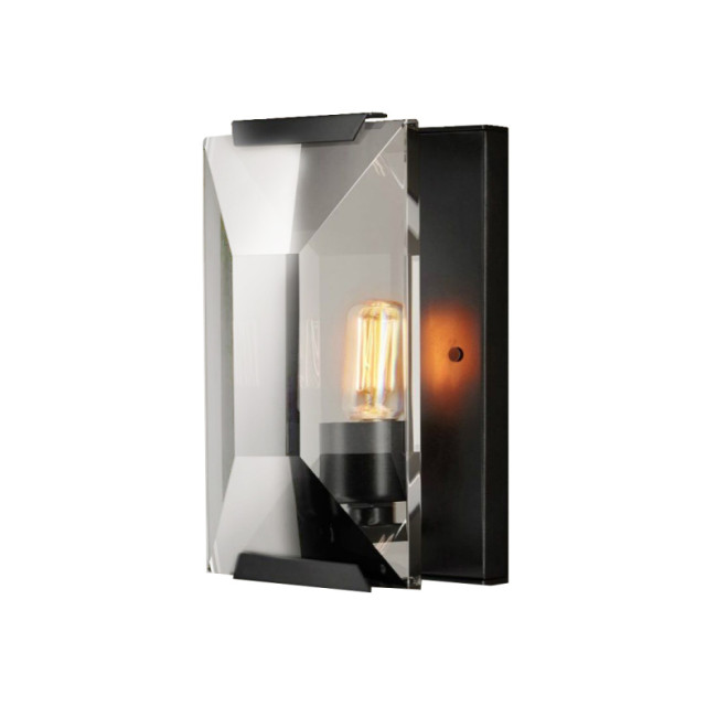 Настенный светильник Delight Collection Harlow Crystal KR0354W-1A black/clear Настенный светильник Delight Collection Harlow Crystal KR0354W-1A black/clear