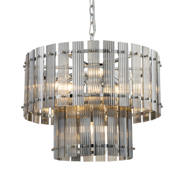 Подвесная люстра Delight Collection Ruby KG1112P-7 chrome/smoky Подвесная люстра Delight Collection Ruby KG1112P-7 chrome/smoky