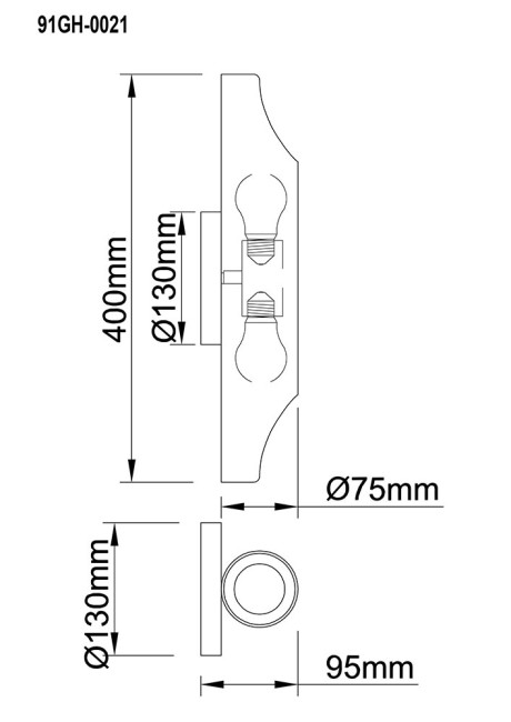 Настенный светильник Garda Decor 91GH-0021 Настенный светильник Garda Decor 91GH-0021