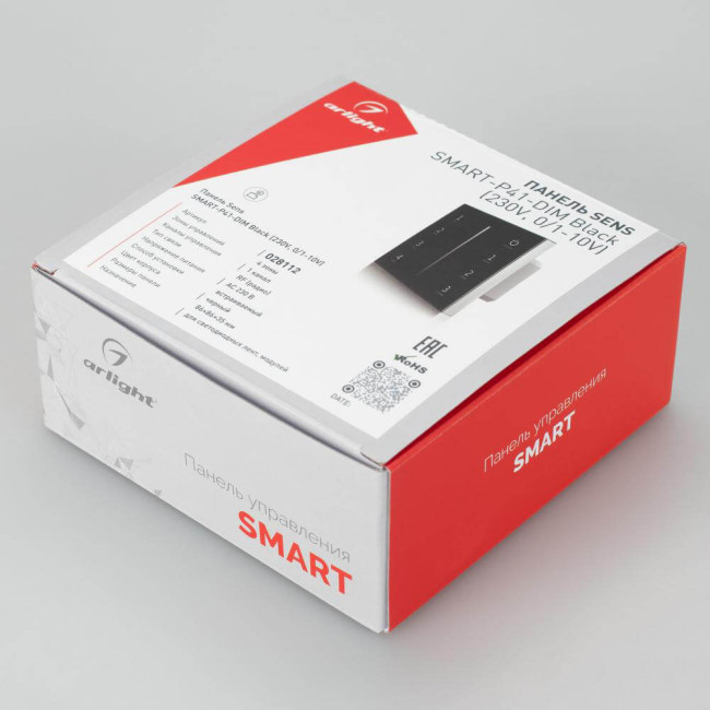 Панель Arlight Smart-P34-Dim-IN Black (230V, 0-10V, Sens, 2.4G) 028112 Панель Arlight Smart-P34-Dim-IN Black (230V, 0-10V, Sens, 2.4G) 028112