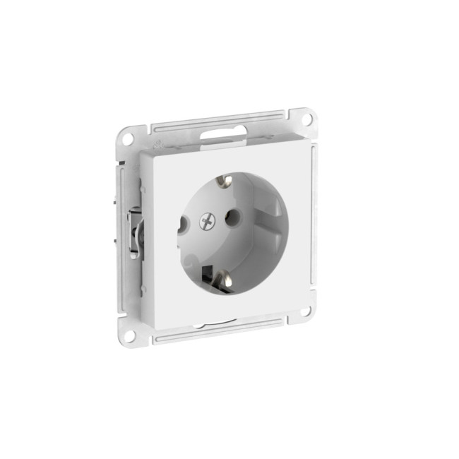 Розетка с заземлением, 16А, мех., быстрозажим. клем. Systeme Electric AtlasDesign Белый ATN000143S Розетка с заземлением, 16А, мех., быстрозажим. клем. Systeme Electric AtlasDesign Белый ATN000143S
