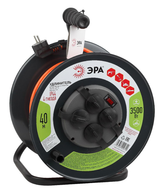 Удлинитель силовой Эра RMx-4es-3x1.5-40m-IP44 Б0046851 Удлинитель силовой Эра RMx-4es-3x1.5-40m-IP44 Б0046851