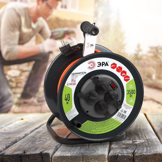 Удлинитель силовой Эра RMx-4es-3x1.5-40m-IP44 Б0046851 Удлинитель силовой Эра RMx-4es-3x1.5-40m-IP44 Б0046851