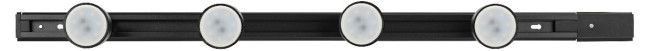 Трековый однофазный светильник (4 шт.) Эра TR70-SET4-GU10-BK Б0063956 Трековый однофазный светильник (4 шт.) Эра TR70-SET4-GU10-BK Б0063956