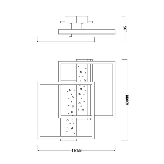 Потолочный светильник Escada Stellar 10215/2LED