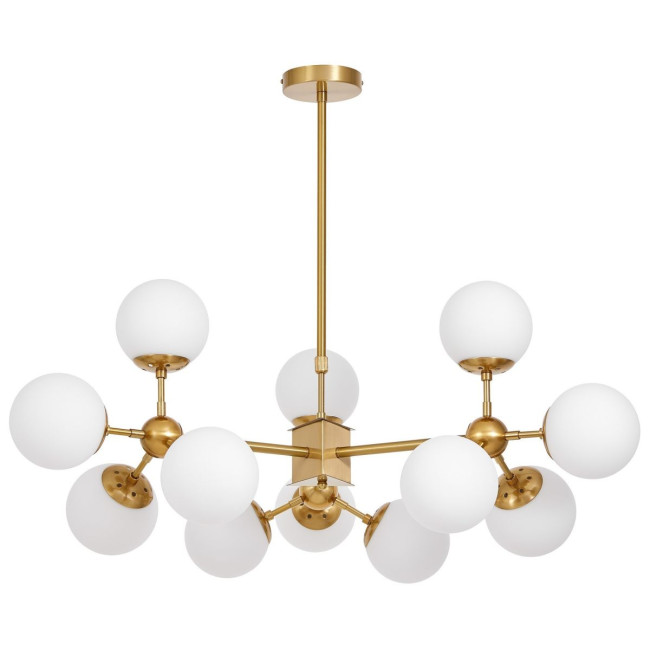 Люстра на штанге Lumina Deco Zodiak LDP 160-12 MD+WT Люстра на штанге Lumina Deco Zodiak LDP 160-12 MD+WT