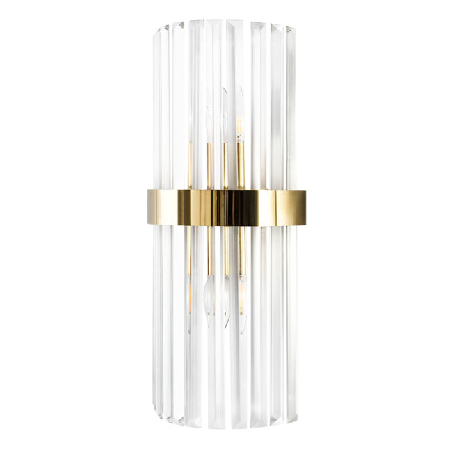 Настенный светильник Crystal Lux SORPRESA AP2 BRASS/TRANSPARENTE Настенный светильник Crystal Lux SORPRESA AP2 BRASS/TRANSPARENTE