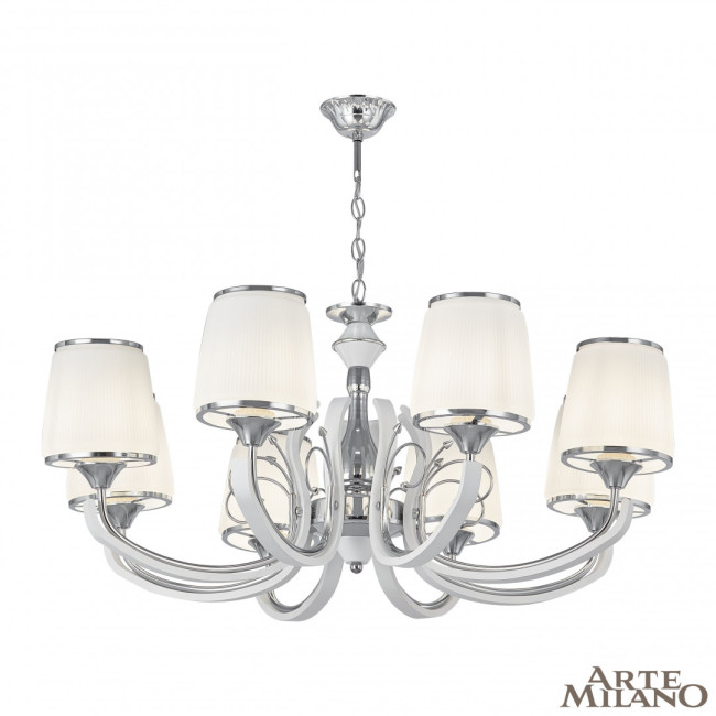 Подвесная люстра Arte Milano Florentia-9247 309247/8 Wh/Ni Подвесная люстра Arte Milano Florentia-9247 309247/8 Wh/Ni