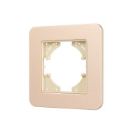 Рамка алюминиевая на 1 пост Arlight FRM-AKIRY-SFAL-1-GD 049686