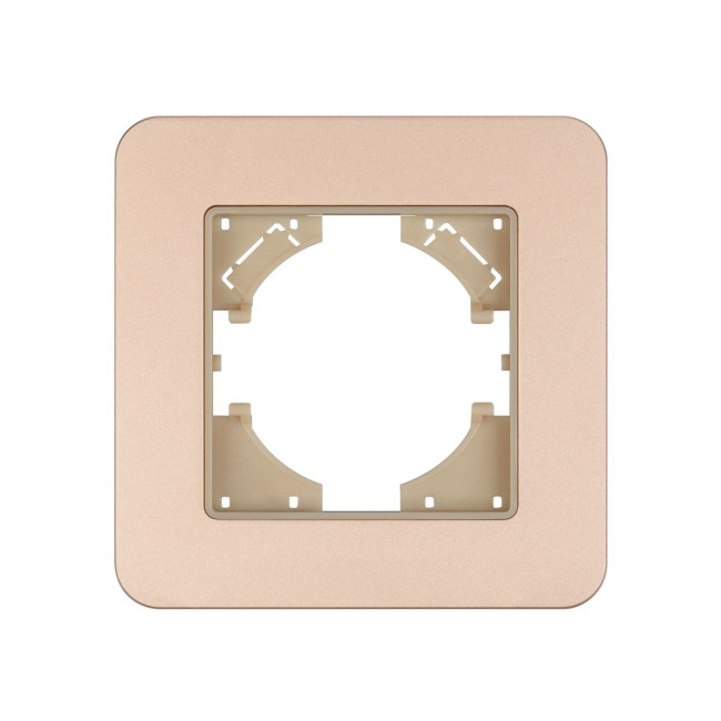 Рамка алюминиевая на 1 пост Arlight FRM-AKIRY-SFAL-1-GD 049686 Рамка алюминиевая на 1 пост Arlight FRM-AKIRY-SFAL-1-GD 049686
