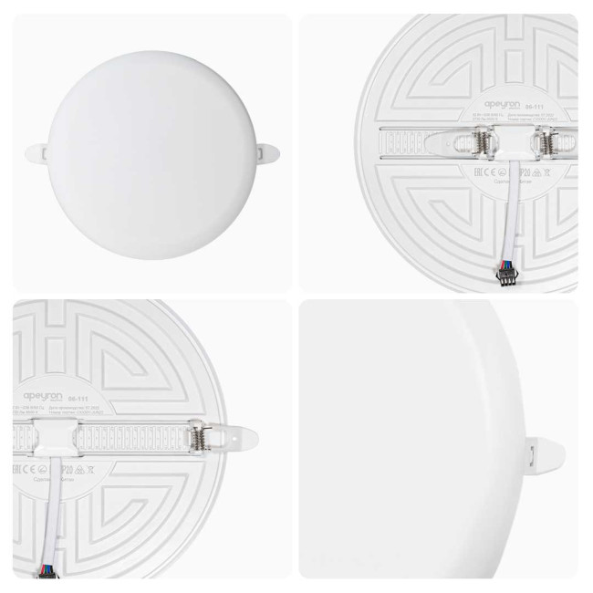 Встраиваемая светодиодная панель безрамочная Apeyron FLP 06-111 Встраиваемая светодиодная панель безрамочная Apeyron FLP 06-111