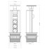Блок розеток 12S (3 секции и 2 USB) Mebax 00-00001165 Блок розеток 12S (3 секции и 2 USB) Mebax 00-00001165