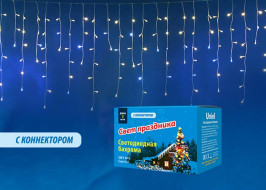 Уличная светодиодная гирлянда (UL-00003949) Uniel бахрома теплый белый-белый ULD-B3010-200/TTK Warmwhite-White IP44 Уличная светодиодная гирлянда (UL-00003949) Uniel бахрома теплый белый-белый ULD-B3010-200/TTK Warmwhite-White IP44