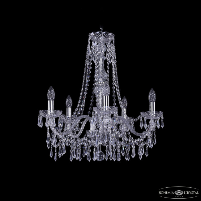 Подвесная люстра Bohemia Ivele Crystal 1403/5/195/h-60 Ni Подвесная люстра Bohemia Ivele Crystal 1403/5/195/h-60 Ni